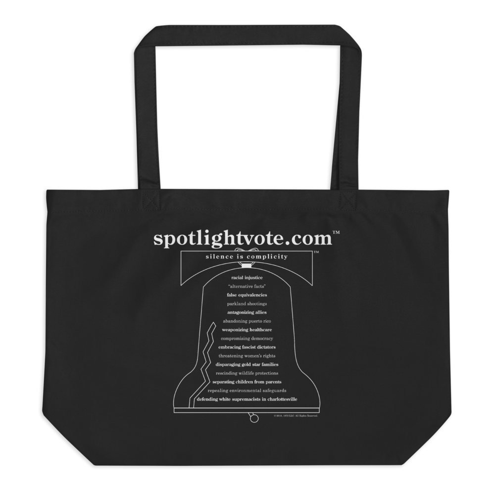 Tote: Black Organic Cotton Bag