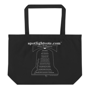 Tote: Black Organic Cotton Bag